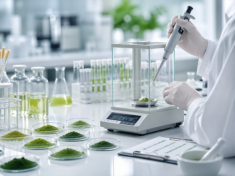Custom matcha powder formulation and OEM development