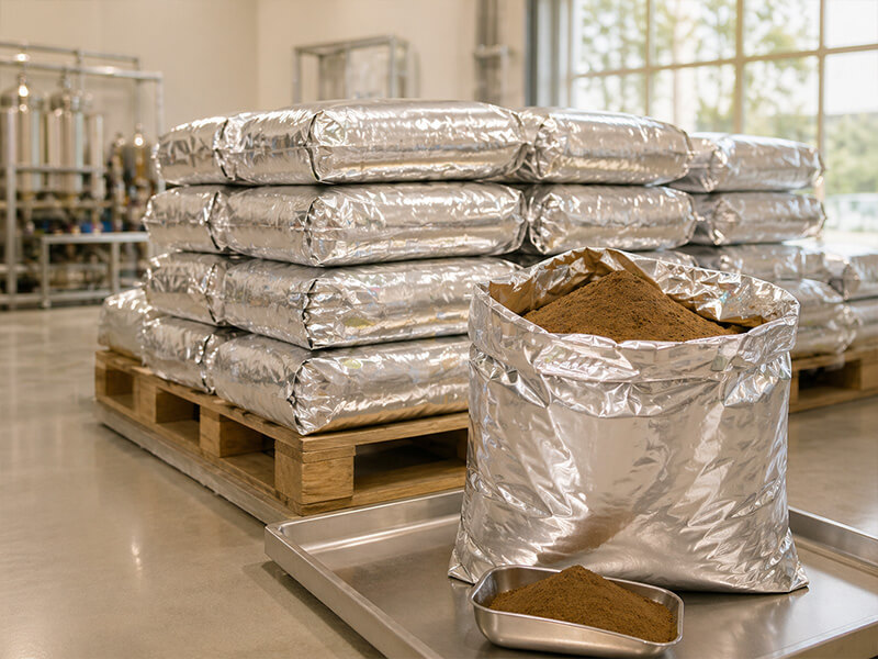 Bulk packaging options for hojicha powder