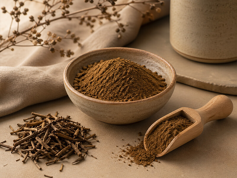 Roasted flavor profile of hojicha powder
